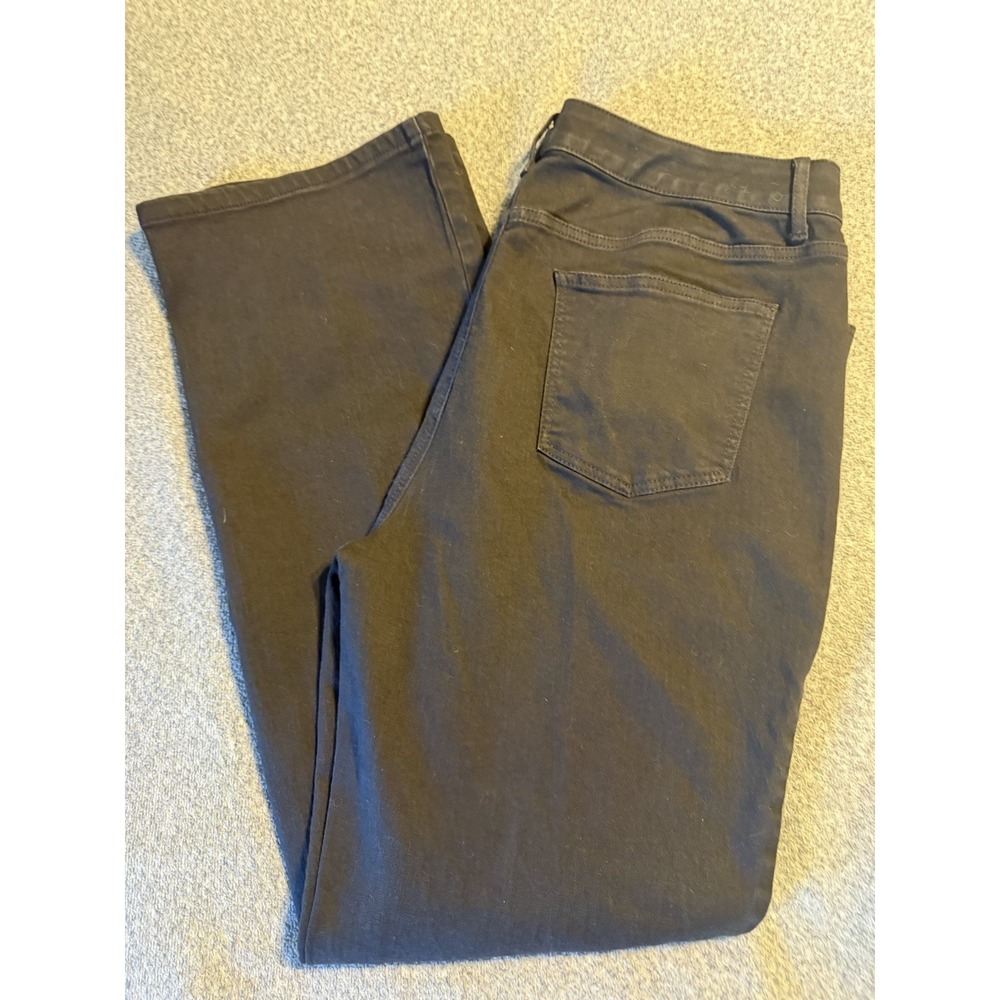 Talbots Womens Simply Flattering 5 Pocket Barely Boot Charcoal Size 16